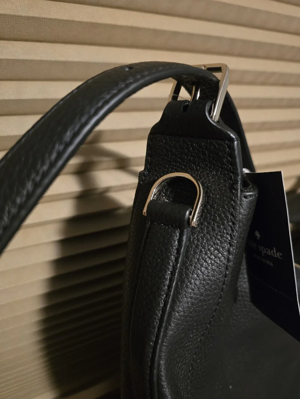 NWT Kate Spade Mulberry Street Vivian Black Pebbled Leather Hobo Bag